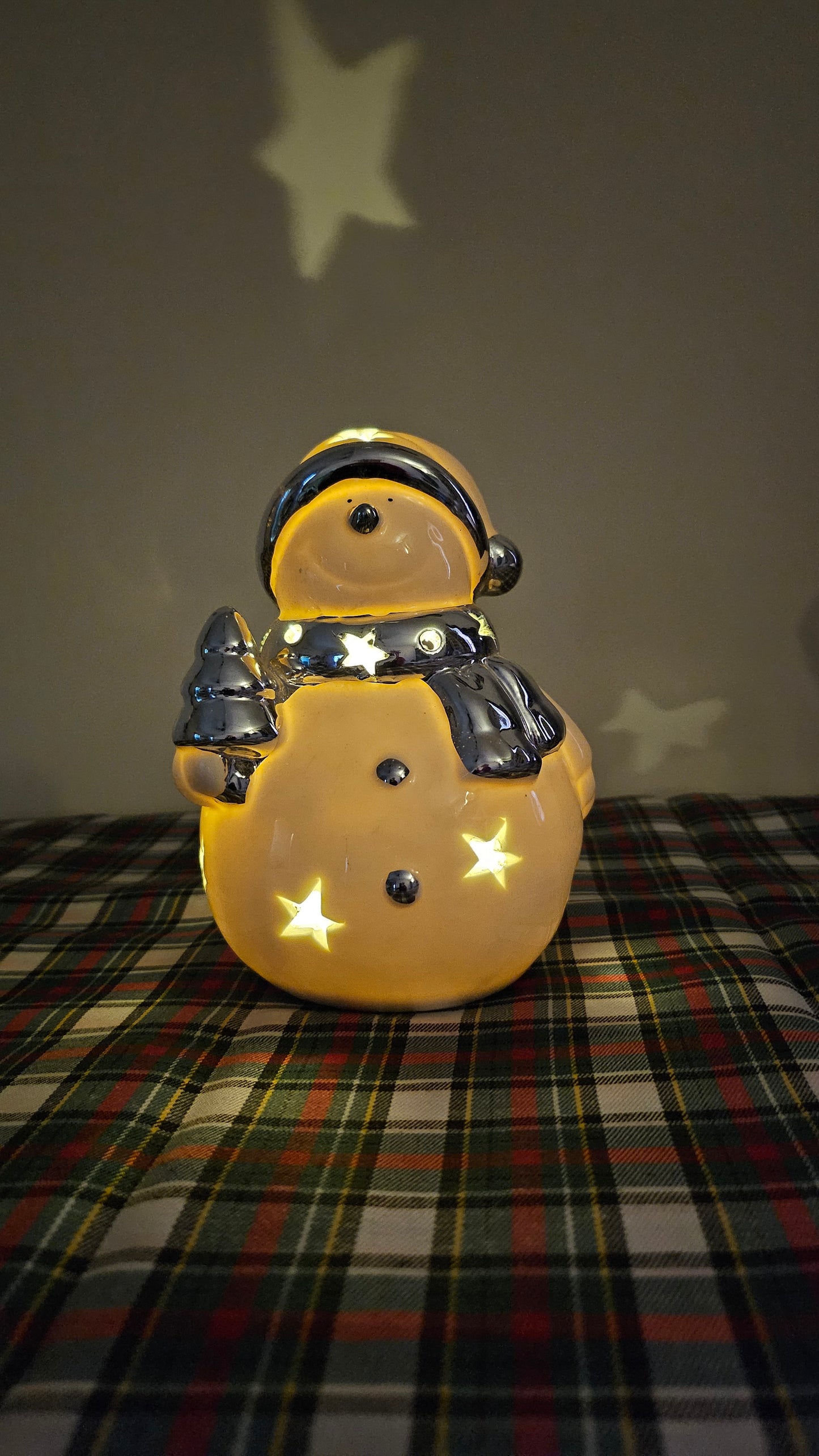 Christmas Snowman with LED Light - 1PC
