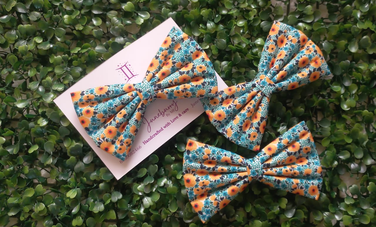 Vintage Flower Classic Bow